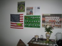 Annette's football shrine