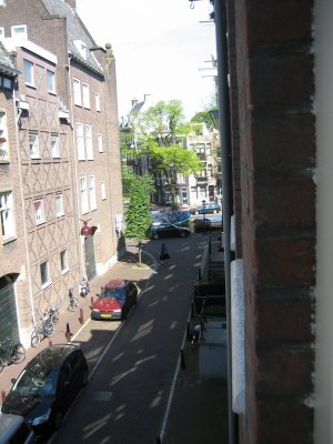 view down the street