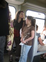 Lisa and Anna on Sbahn