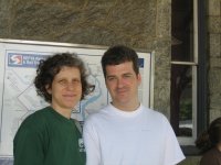 Rachel and David at the SEPTA station