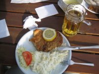 beer garden schnitzel