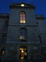 front of the observatory