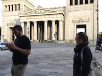 approaching the museum